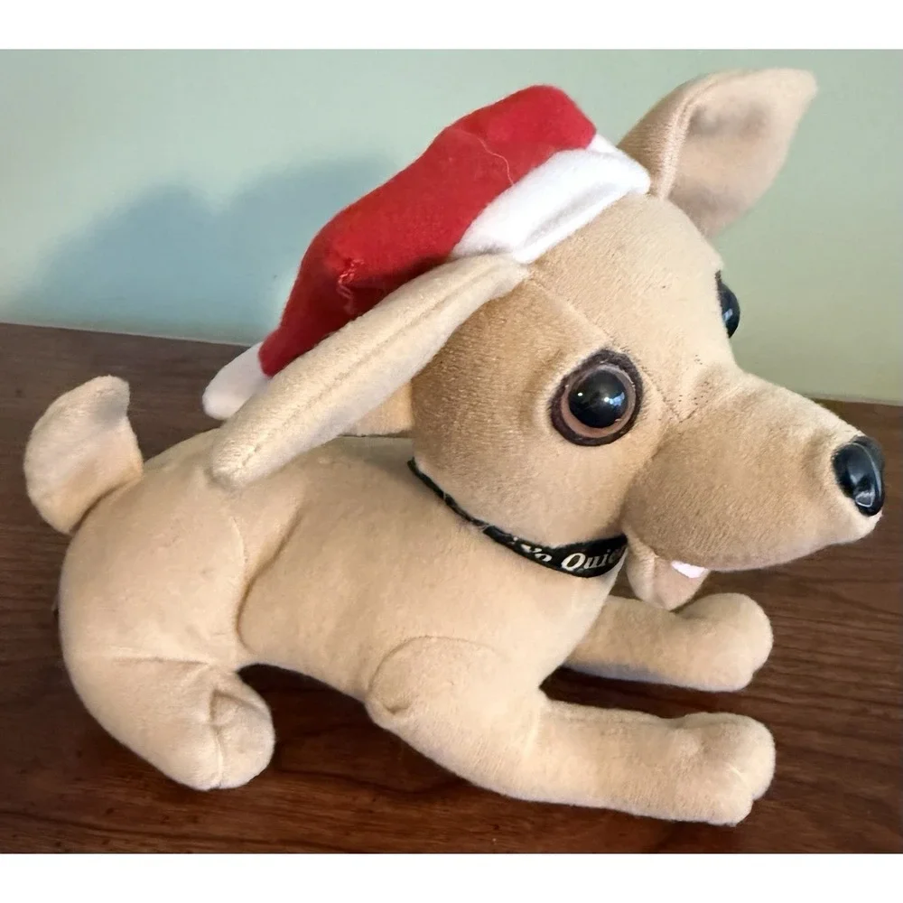 Vintage Yo Quiero Taco Bell Chihuahua Dog Christmas Feliz Navidad Plush‎ Toy